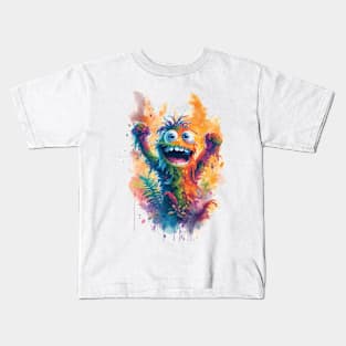 Silly Forest Spirit Monster Kids T-Shirt